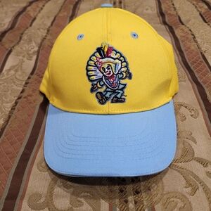 Lehigh Valley IronPigs Mummers Day Hat Adjustable Yellow Blue MiLB 69 News WFMZ